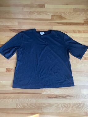 Michael Stars Navy Short-Sleeve Crew Neck Shirt Size Small